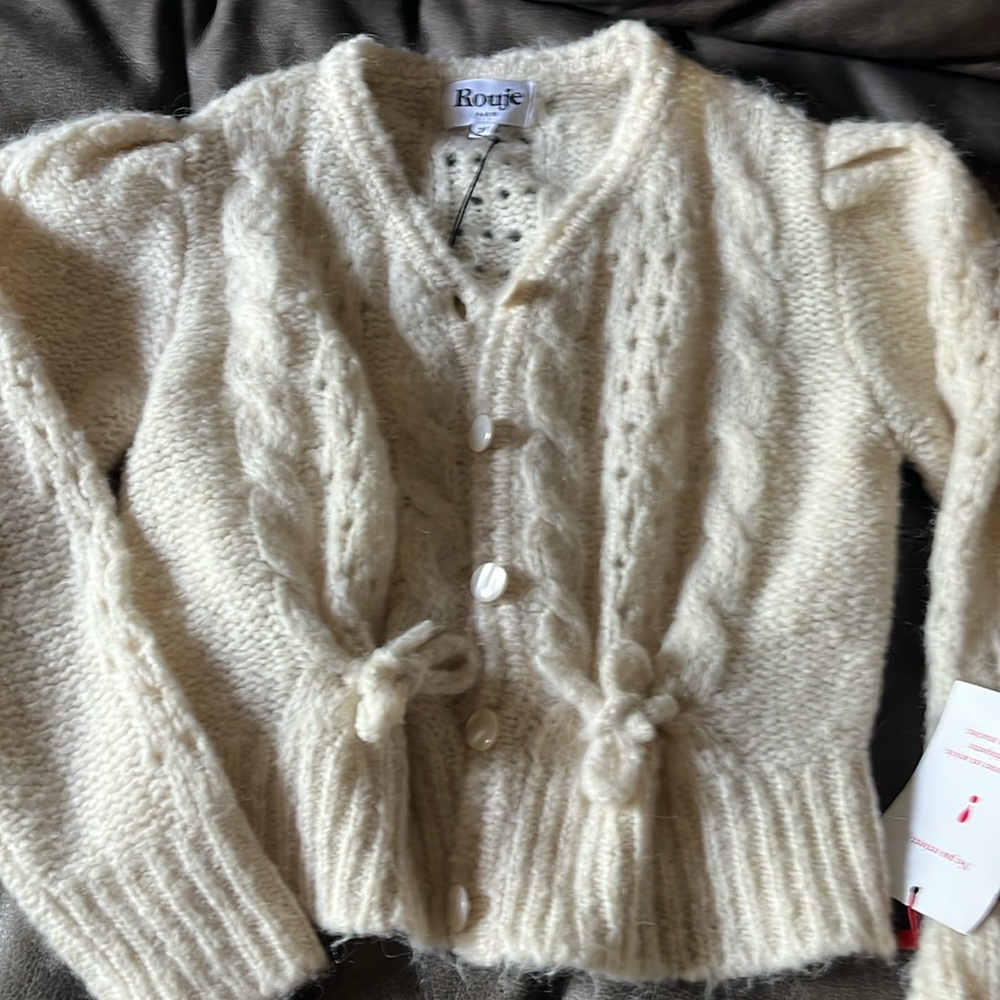 Rouje Paris Aria cardigan Ecru Size 38 ( US size 6 ) sweater
